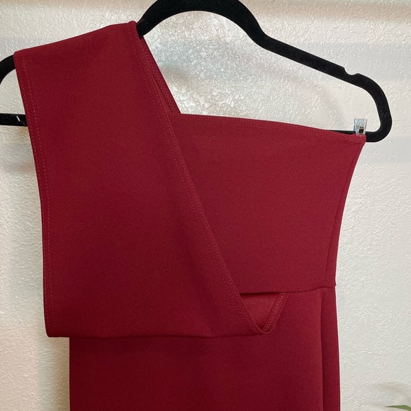 One shoulder midi Drape dress - Picture 5 of 6